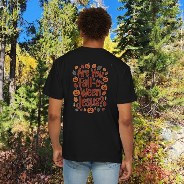 Model of Are you Fall-O-Ween Jesus Christian T-Shirt 2