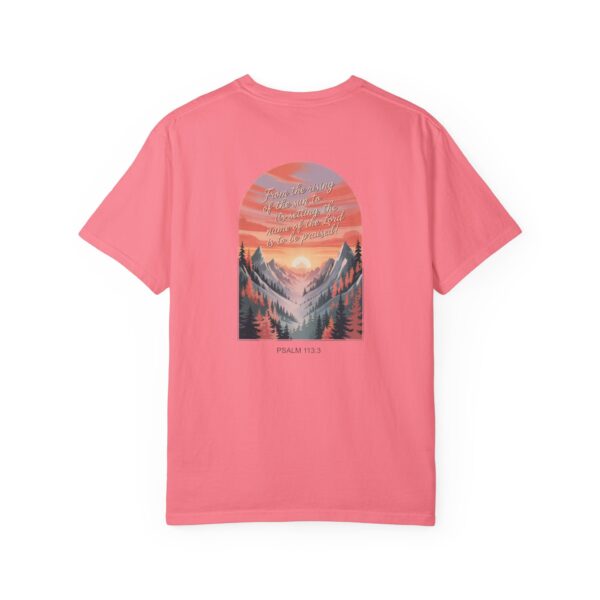 Model of From the Rising of the Sun to Its Setting Praise the Lord Christian T-Shirt - Psalm 113:3 64