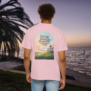 Free Gift of God is Eternal Life Christian T-Shirt - Romans 6:23 - Image 31