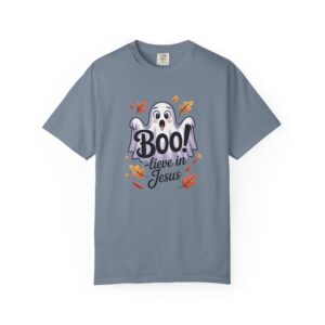 Boo-lieve in Jesus Adorable Ghost Christian T-Shirt - Image 36