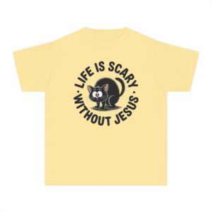 Life is Scary Youth Midweight Tee - Image 10