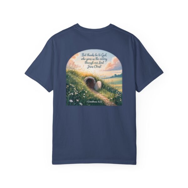 Model of Thanks Be to God Christian T-Shirt - 1 Corinthians 15:57 52