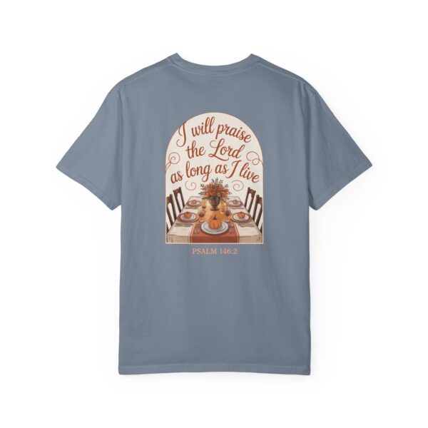 Model of I Will Praise the Lord as Long as I Live Christian T-Shirt - Psalm 146:2 Thanksgiving Tee 34