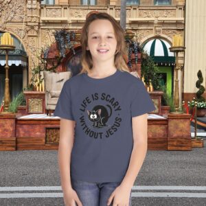 Life is Scary Youth Midweight Tee - Image 21