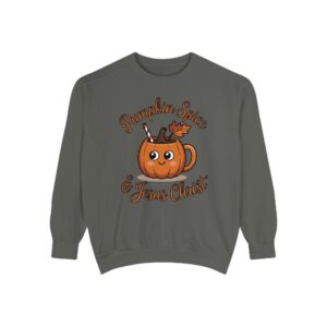 Pumpkin Spice and Jesus Christ Fall Christian Sweatshirt - Image 12
