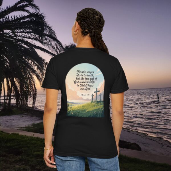 Model of Free Gift of God is Eternal Life Christian T-Shirt - Romans 6:23 56
