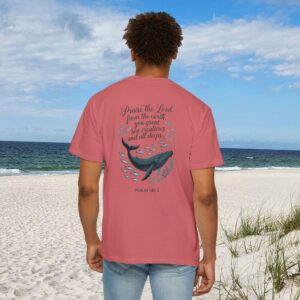 Praise the Lord from the Earth Christian T-Shirt - Psalm 148:7 - Image 28