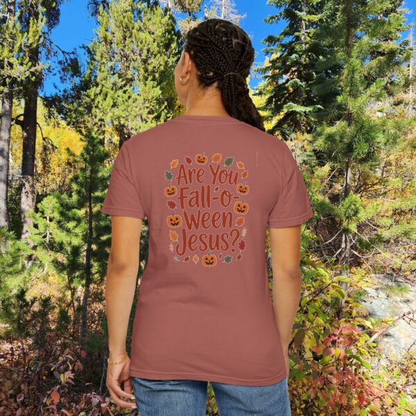 Model of Are you Fall-O-Ween Jesus Christian T-Shirt 72