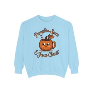 Pumpkin Spice and Jesus Christ Fall Christian Sweatshirt - Image 18