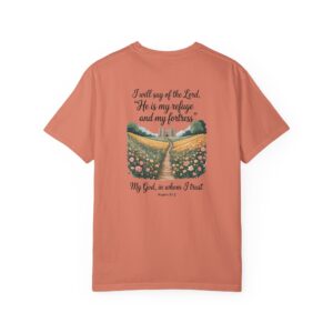 The Lord is My Refuge Christian T-Shirt - Psalm 91:2 - Image 6