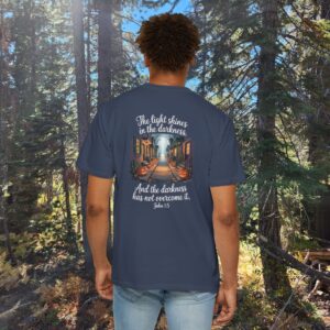 Halloween The Light Shines in the Darkness Christian Shirt - John 1:5 - Image 25