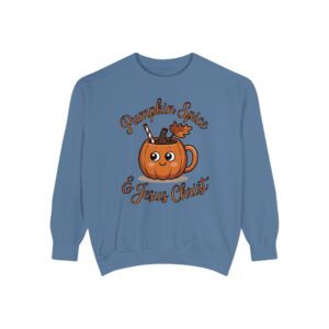 Pumpkin Spice and Jesus Christ Fall Christian Sweatshirt - Image 21