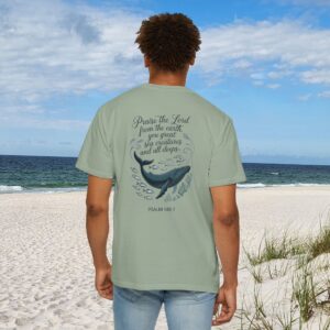 Praise the Lord from the Earth Christian T-Shirt - Psalm 148:7 - Image 13
