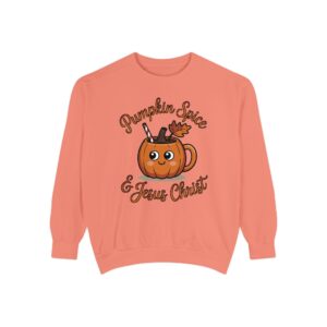 Pumpkin Spice and Jesus Christ Fall Christian Sweatshirt - Image 9