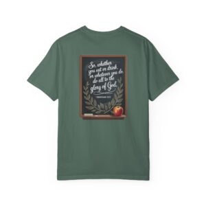 Christian Teacher T-Shirt 1 Corinthians 10:31 - Do All to the Glory of God - Image 3