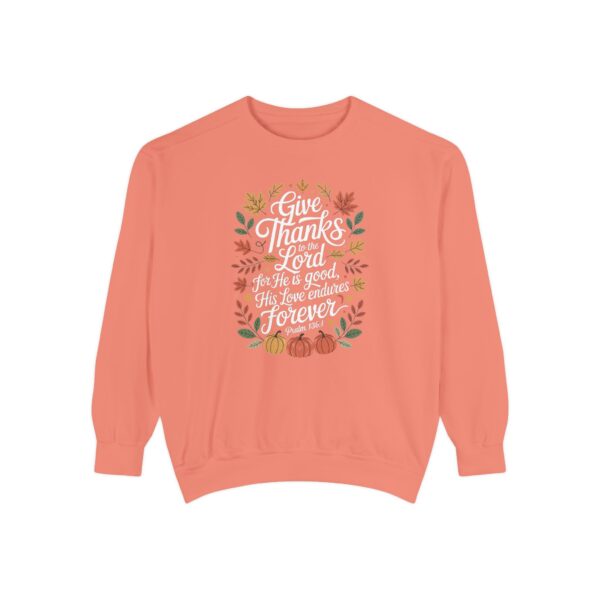 Model of Give Thanks to the Lord Christian Sweatshirt 18