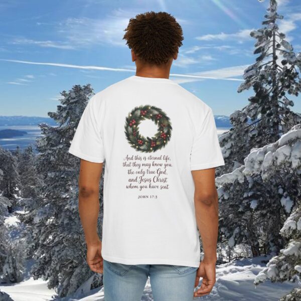 Model of They May Know You Christian T-Shirt - John 17:3 6