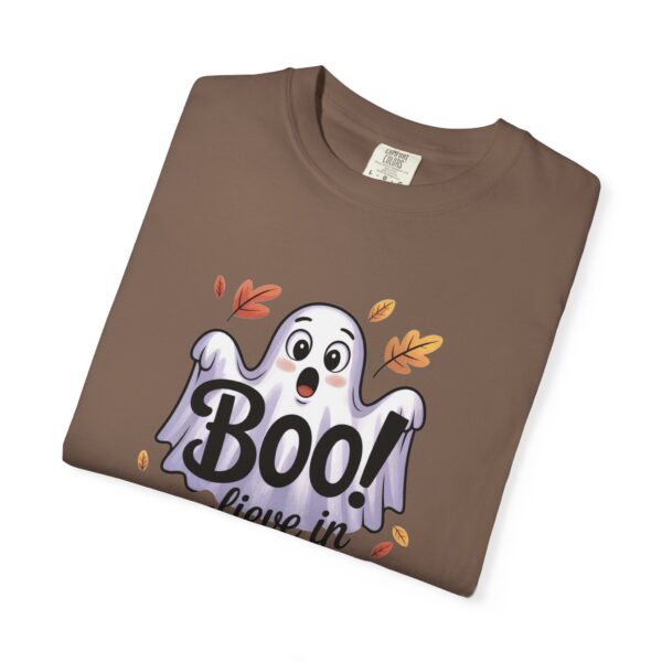 Model of Boo-lieve in Jesus Adorable Ghost Christian T-Shirt 52