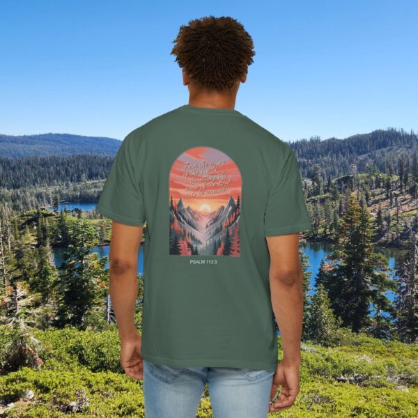 Model of From the Rising of the Sun to Its Setting Praise the Lord Christian T-Shirt - Psalm 113:3 30