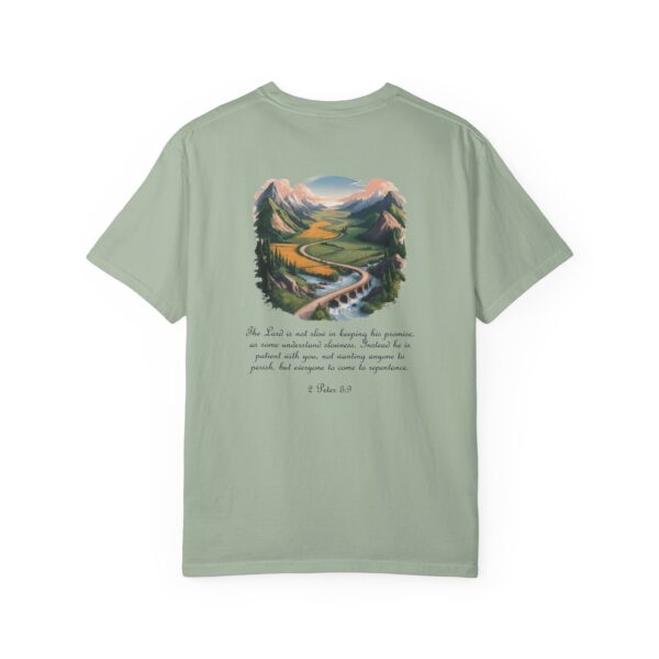 The Lord is Not Slow in Keeping His Promises Christian T-Shirt - 2 Peter 3:9 29 Model of The Lord is Not Slow in Keeping His Promises Christian T-Shirt - 2 Peter 3:9 28