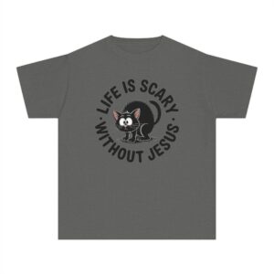 Life is Scary Youth Midweight Tee - Image 13