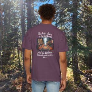 Halloween The Light Shines in the Darkness Christian Shirt - John 1:5 - Image 28