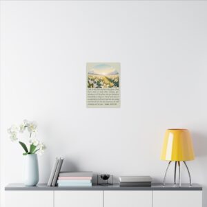 Consider the Lilies and How They Grow Canvas Christian Wall Art - Luke 12:27-28 - Image 4