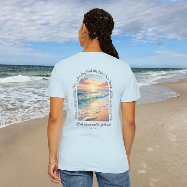 Model of The Day the Lord Has Made Christian T-Shirt - Psalm 118:24 24