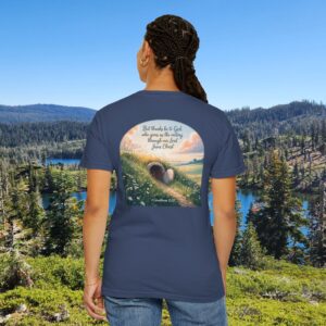 Thanks Be to God Christian T-Shirt - 1 Corinthians 15:57 - Image 25