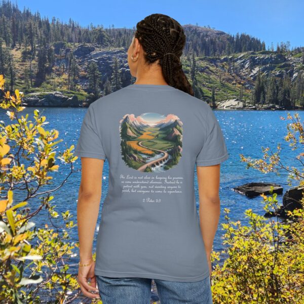 The Lord is Not Slow in Keeping His Promises Christian T-Shirt - 2 Peter 3:9 37 Model of The Lord is Not Slow in Keeping His Promises Christian T-Shirt - 2 Peter 3:9 36