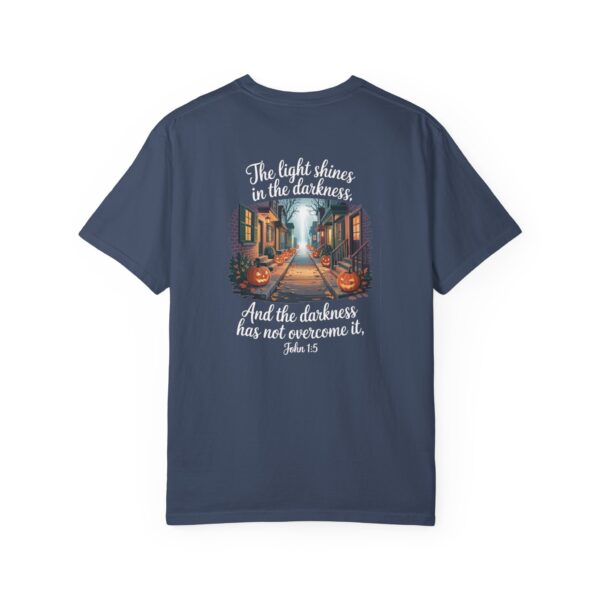 Model of Halloween The Light Shines in the Darkness Christian Shirt - John 1:5 52