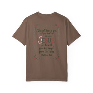 You Shall Call His Name Jesus Christian T-Shirt - Matthew 1:21 - Image 12
