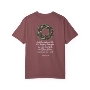 They May Know You Christian T-Shirt - John 17:3 - Image 3