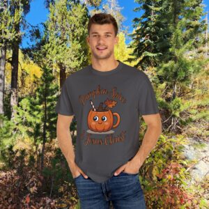 Pumpkin Spice & Jesus Christ Fall Christian T-Shirt - Image 26