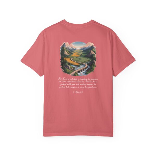 The Lord is Not Slow in Keeping His Promises Christian T-Shirt - 2 Peter 3:9 65 Model of The Lord is Not Slow in Keeping His Promises Christian T-Shirt - 2 Peter 3:9 64