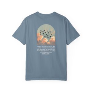 Look at the Birds of the Air Christian T-Shirt - Matthew 6:26 70 Look at the Birds of the Air Christian T-Shirt - Matthew 6:26 - Image 3