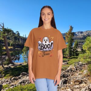 Boo-lieve in Jesus Adorable Ghost Christian T-Shirt - Image 21