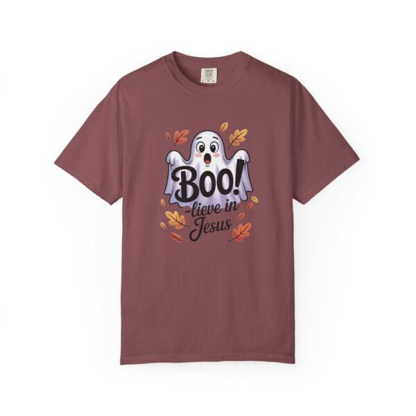 Model of Boo-lieve in Jesus Adorable Ghost Christian T-Shirt 22