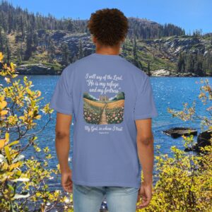 The Lord is My Refuge Christian T-Shirt - Psalm 91:2 - Image 20