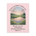 Model of The Lord is My Shepherd Christian Canvas Wall Art - Psalm 23 26