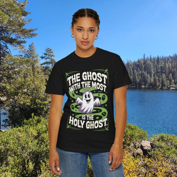 Model of Halloween Christian T-Shirt - The Holy Ghost with The Most Funny Tee 20