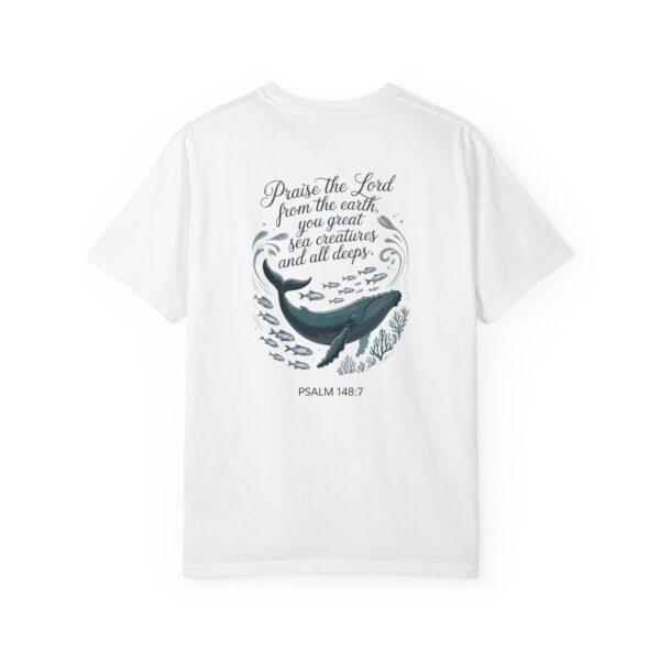 Model of Praise the Lord from the Earth Christian T-Shirt - Psalm 148:7 4