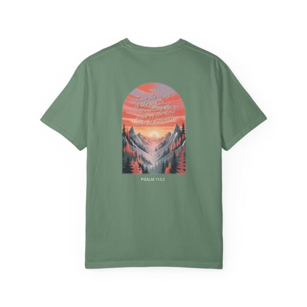 Model of From the Rising of the Sun to Its Setting Praise the Lord Christian T-Shirt - Psalm 113:3 28