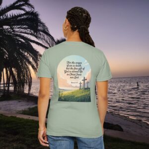 Free Gift of God is Eternal Life Christian T-Shirt - Romans 6:23 - Image 17