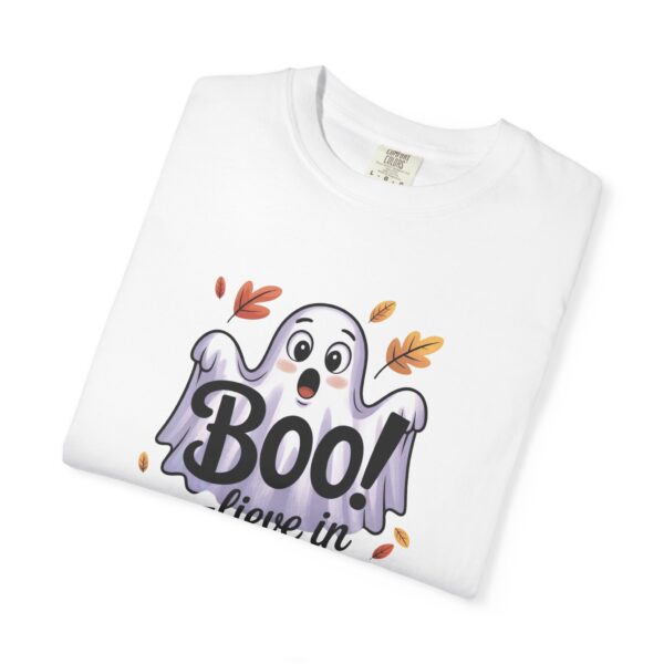 Model of Boo-lieve in Jesus Adorable Ghost Christian T-Shirt 12