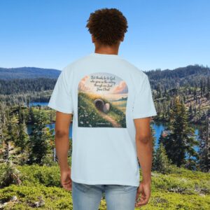 Thanks Be to God Christian T-Shirt - 1 Corinthians 15:57 - Image 14