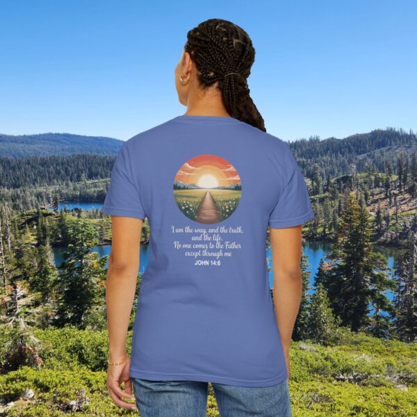 Model of Inspired by the Words of Jesus John 14:6 Christian T-Shirt 44