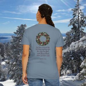 They May Know You Christian T-Shirt - John 17:3 - Image 20