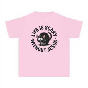 Life is Scary Youth Midweight Tee - Image 25