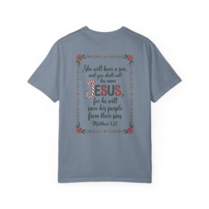 You Shall Call His Name Jesus Christian T-Shirt - Matthew 1:21 - Image 15